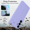 thumbnail image 6 of Samsung Galaxy S24 Case, Slim Liquid Silicone Shockproof Case Soft Scratch Resistant Microfiber Lined Case (Light Purple), 6 of 6