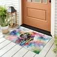 thumbnail image 3 of Hippie German Shorthaired Pointer Portrait Watercolor Tie-Dye Vintage Styles Doormat GSP Lover Dog Gift Indoor Outdoor Welcome Mat - 00014, 3 of 5
