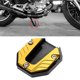 thumbnail image 5 of Soporte lateral para pies de motocicleta, modificación universal, accesorios antideslizantes duraderos, reemplazo de aleación de aluminio, fácil de instalar, estudio Premium Dorado Yotijar almohadilla para pata de cabra de motocicleta, 5 of 8