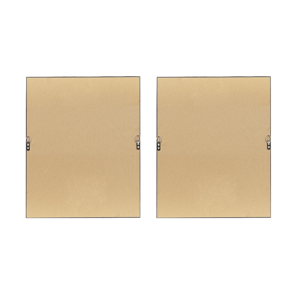 MAYEERTY 2-Piece Framed Glass Matted Sketch Wall Art Set