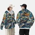 thumbnail image 4 of Balery Colorful Plant Turtle Sudadera ligera de manga larga con capucha y protección solar UPF 50+ para hombre y mujer, ideal para pesca y running-X-Large, 4 of 7