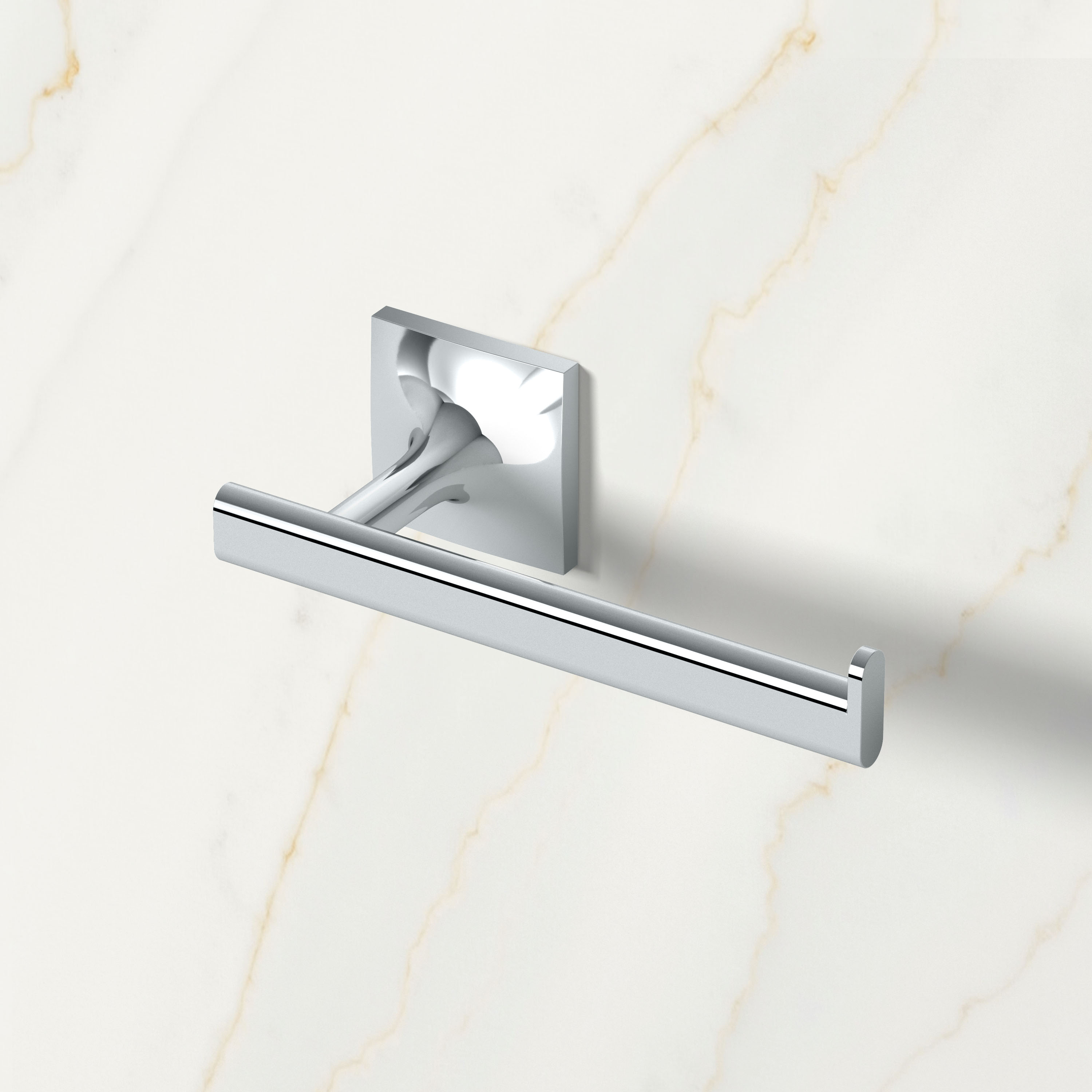 Gatco 5583 Waterline Wall Mounted Euro Toilet Paper Holder, Chrome