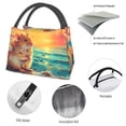 thumbnail image 4 of Fuzoiu Island Beach Guinea Pig Print Portable Insulation Lunch Bag,Large Lunch Box,Container Reusable Leakproof Tote for Work, Travel, and Outdoor Activities, 4 of 6