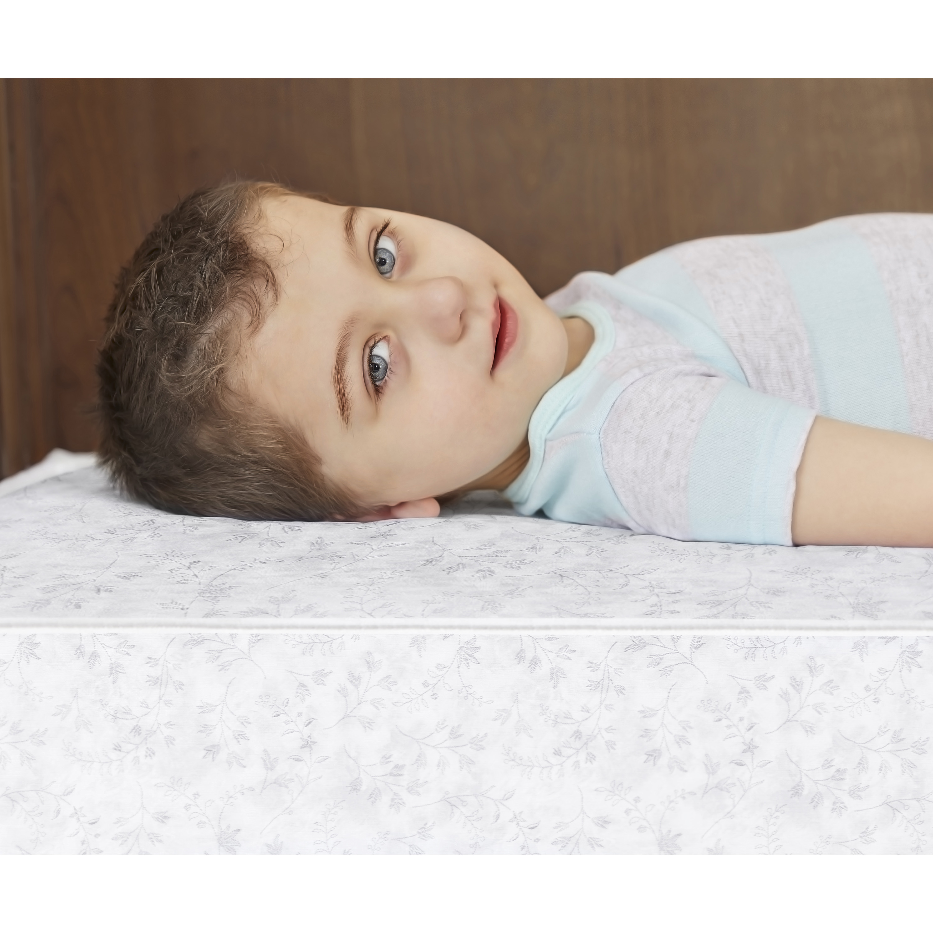 Dream on Me Twinkle 5" 88 Coil Crib & Toddler Mattress, Morning Mist Floral, Greenguard Gold Certified - image 10 of 16