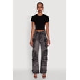 thumbnail image 2 of Womens Daisy Mineral Wash Straight Leg Utility Jeans, 2 of 5
