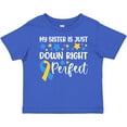 thumbnail image 3 of Inktastic My Sister is Just Down Right Perfect Down Syndrome Awareness Ribbon Boys or Girls Baby T-Shirt, 3 of 5