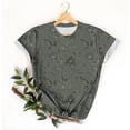 thumbnail image 4 of Hauts d'Été pour Femmes DYTTDG T-shirt à Fleurs Mode pour Femmes Grande Taille Col Rond Manches Courtes Décontracté Ample Tee Haut Hauts pour Femmes Liquidation Moins de 10 Multicolore,TTG, 4 of 5