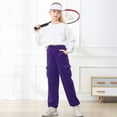 thumbnail image 5 of Staki Pants for Teens Girls' Sweatpants Lounge Soft Athletic Kids Joggers with Pockets & Drawstring(Purple,13-14 Years), 5 of 9