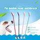 thumbnail image 2 of Cepillo De Dientes De Doble Punta Para Perros Y Gatos, Cepillo De Dientes Para Mascotas De Doble Punta Con Mango Largo, Suministros Para Mascotas sonducket PT002168-00, 2 of 6