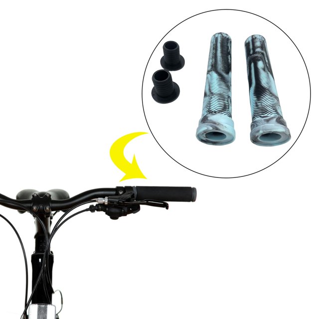 2 empuñaduras suaves para manillar, repuesto antideslizante, TPE, cómodas piezas de ciclismo para bicicleta plegable, bicicleta de carretera, BMX, Sco , DYNWAVEMX Cubierta de puños de manillar