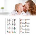 thumbnail image 2 of Fun English Word Sticker Multifunctional Vocabulary Sticker Adhesive Word Labels for Preschool Classroom Homeschooling Multicolor, 2 of 4