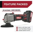 Hyper Tough 20V Max LithiumIon Oscillating Power Tool with 2.0 Amp