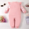 thumbnail image 6 of JAJAHO Romper Jumpsuit Soft Baby Girl Clothes Fluffy Rainbow Print Long Sleeve Ruffle Toddler Onesie Cozy One-Pieces, 6 of 9
