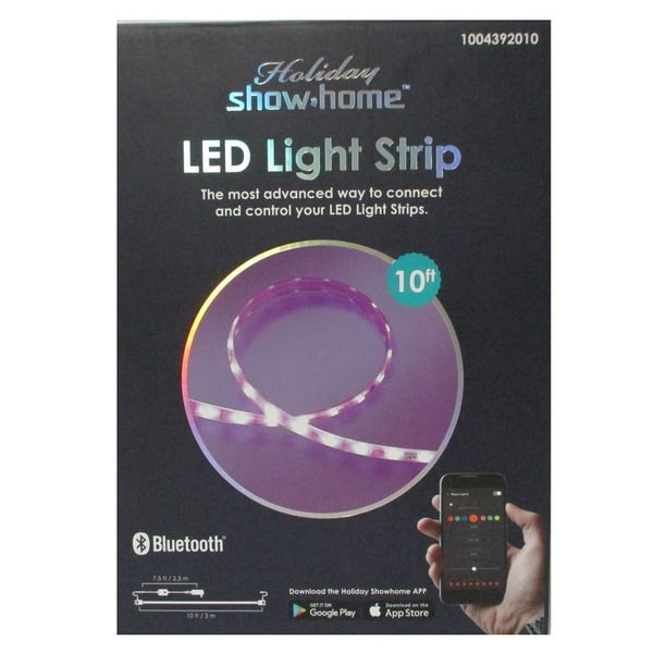 photo Led Light Strips Walmart In Store holiday show home led light strip 10 feet color changing bluetooth app lights