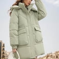 thumbnail image 5 of AOOCHASLIY Women Winter Coat Women's Fall and Winter Long Sleeved Warm Cotton Bread Down Jacket, 5 of 5