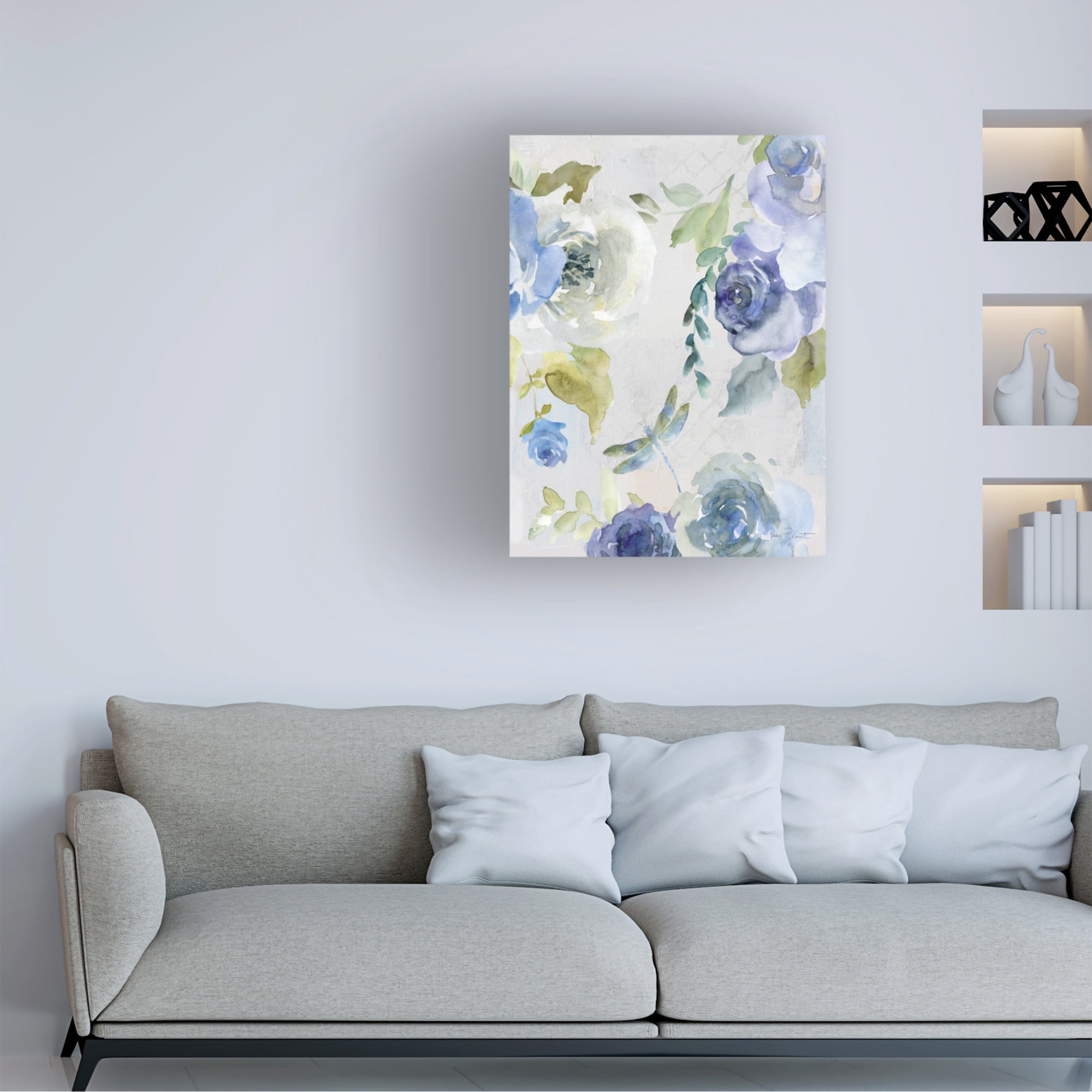 Canvas Wall Art - Jean Plout 'June Textures B' Wall Art for Living Room, Bedroom, or Office Décor by Trademark Fine Art - 35 x 47 Inches