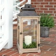 thumbnail image 1 of Large Rustic Wood Lantern, 1 of 1