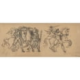 thumbnail image 3 of François Rude 14x8 Black Modern Framed Museum Art Print Titled - Three Warriors and Their Horses, Study for a Bas Relief Sculpture in the Chateau De Tervueren (First Half 19th Century), 3 of 5