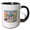 Black/White, variant on 3drose, Devoted, Clever, Handsome, Kind, Motivator Papa Text Art for a Father, 11oz Magic Transforming Mug