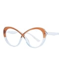 thumbnail image 1 of Gafas de espejo planas con degradado azul claro y 8 personalidades para mujer, 1 of 2