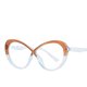 thumbnail image 1 of Gafas de espejo planas con degradado azul claro y 8 personalidades para mujer, 1 of 2
