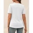 thumbnail image 3 of a.Jesdani Womens Blouses Short Sleeve Tunic Tops Pleated Casual Summer Shirts m-3x, 3 of 8