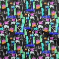 thumbnail image 1 of oneOone Polyester Spandex Black Fabric Abstracts Craft Projects Decor Fabric Printed By The Yard 56 Inch Wide, 1 of 5