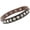 Dark coffee, variant on Punk Rivet Choker PU Leather Collar Gothic Necklace Adjustable Size Neck Accessories