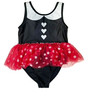 Disney Minnie Mouse Skirted One-Piece Swimsuit (Toddler Girls)