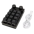 thumbnail image 3 of Clavier de Jeu, 12 Touches Bleu Interrupteur Programmable Mini Clavier RGB Rétroéclairé pour les Médias, 3 of 8