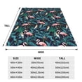 thumbnail image 3 of Pofeuu Flamingos And Birds Print Ultra-Soft Micro Fleece Blanket,for Bed Or Sofa,All Season Throw Blankets Flannel Blanket-80"x60", 3 of 7