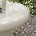 thumbnail image 3 of Modway Argos Table Basse Ronde en Béton pour Mobilier de Patio Intérieur - Extérieur, Blanc, 3 of 9