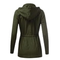thumbnail image 3 of FashionMille Women Slim Fit Hooded Military Ultra Light-Weight Thin Anorak Utility Hoodie Jacket, 3 of 5