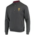 thumbnail image 2 of Men's Colosseum Charcoal Arizona State Sun Devils Tortugas Logo Quarter-Zip Jacket, 2 of 3