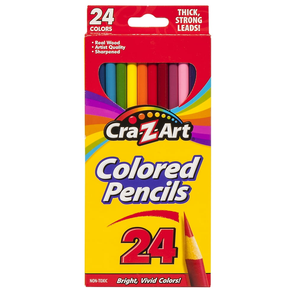 CraZArt 24ct PreSharpened Strong Colored Pencils