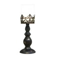 thumbnail image 1 of Candelabro de Metal, candelabro de vacaciones con luz de velas, centro de mesa para cena, candelabro de pilar para decoración de Hotel de aniversario Negro Pequeño Macarena Candelero, 1 of 7