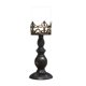 thumbnail image 1 of Candelero cónico de hierro, candelabro de diseño hueco para vacaciones, soporte para velas, candelero para decoración de comedor de Hotel Negro Pequeño, 1 of 7