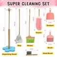 thumbnail image 3 of JoyStone 6 Pcs Wooden Toddler Cleaning Set, Pretend Play Household Cleaning Tools Gifts for Kids Age 3-6, Includes Broom, Mop, Duster and Dustpan, Safe & Durable, 3 of 10