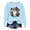 Blue, variant on Gunia Womens Halloween Ghost Sweatshirts Graphic Oversized Sweatshirts Crewneck Long Sleeve Pullover Tops Fall Fashion Clothes Black S-2Xl