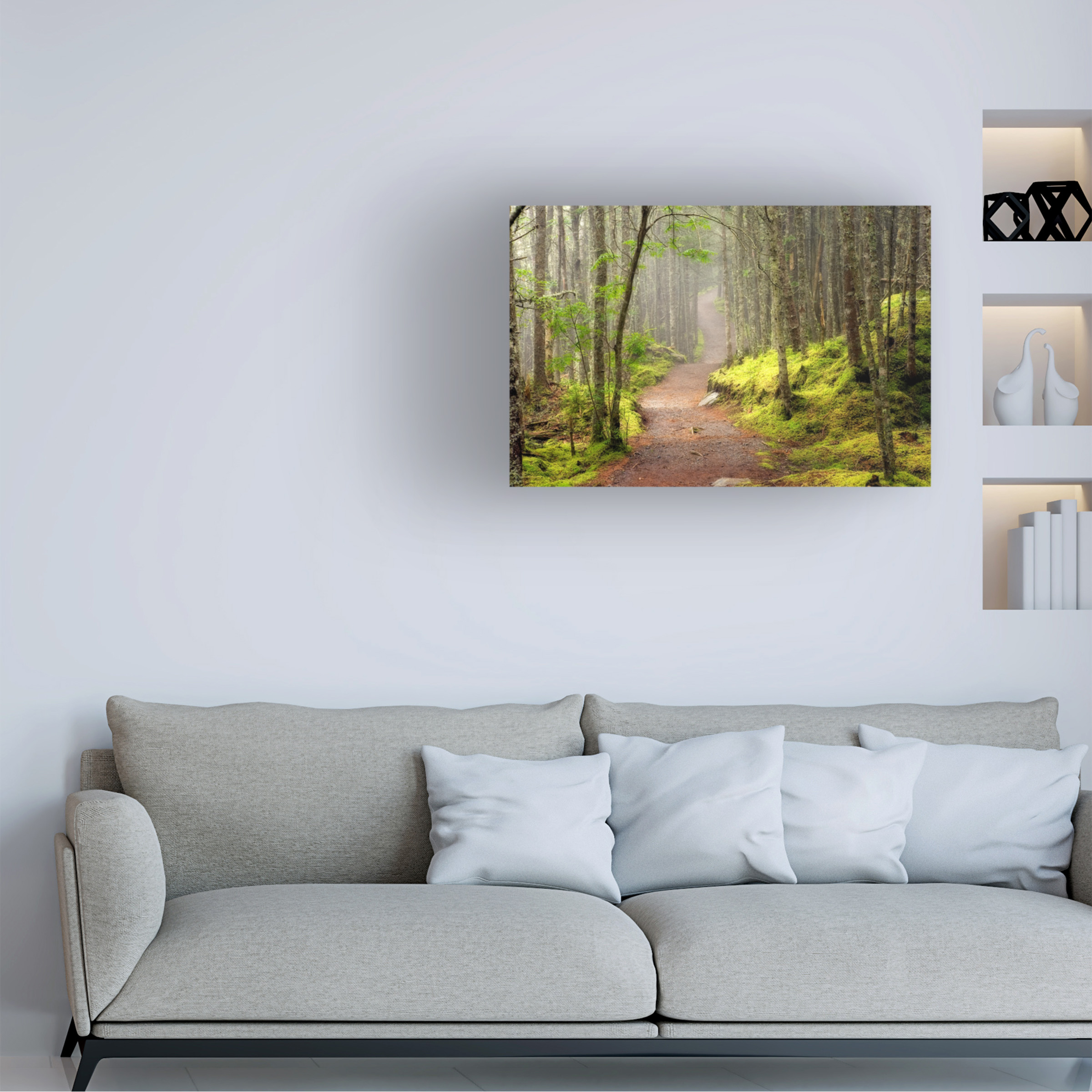 Trademark Fine Art 'Lubec Path' Canvas Art by Mike Jones Photo