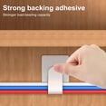 thumbnail image 3 of Cable Organizer Tie Adhesive Adjustable Fastener Tape Cord Wrap Reusable Office Desk Power Wire Management Nylon Bundling Strap, 3 of 8