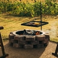 thumbnail image 2 of Ash & Ember Adjustable Swivel Grill, Steel Mesh Wire Cooking Grate with Spike Pole, Open Fire Portable BBQ Camping Gear, 2 of 6