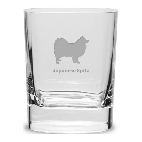 Japanese Spitz Luigi Bormioli 11.75 oz Square Round Double Old Fashion Glass