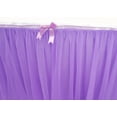 thumbnail image 3 of Table Tutu Skirt Home Textile Wedding Events Party Dining Decorations,Table Dress Birthday Party Halloween Dessert Table Solid mesh Pleated Table Cloth,190*76cm, 3 of 5