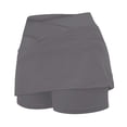 thumbnail image 6 of Women'S High Waist Athletic Skirted Leggings Set With Pockets And V-Neck Sports Fashion Top, 6 of 6