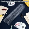 thumbnail image 5 of Cribbage Board Template 3.7x15 Inch 3-Track Clear Acrylic Router Templates with 2.7mm Hole Track Style Woodworking Project Kit DIY Router Guide Kit for Game Templates for Card Game DIY, 5 of 6