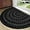 Black, variant on Half Circle Door Mat Front Door Mat Outside Entrance Welcome Mats Outdoor Indoor Semicircular Doormat for Outdoor Half Round Door Mats for Garage Muddy Paws 24"x36"