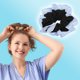 thumbnail image 3 of Ofertas Únicas 1 Pc Scrunchie Moda Rayas Gomas para el Cabello Azul Negro, 3 of 5