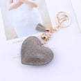 thumbnail image 6 of Masteelf Heart-Shaped Alloy and PU Keychain, Grey Key Holder Accessory, 15.8CM Key, 6 of 8