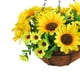 thumbnail image 5 of Cesta colgante artificial Flores, Girasoles falsos, Maceta para exteriores en interiores, 5 of 6